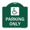Signmission ADA Compliant Parking Accessible, Green & White Aluminum Sign, 18" x 18", GW-1818-24662 A-DES-GW-1818-24662 - alternate 1